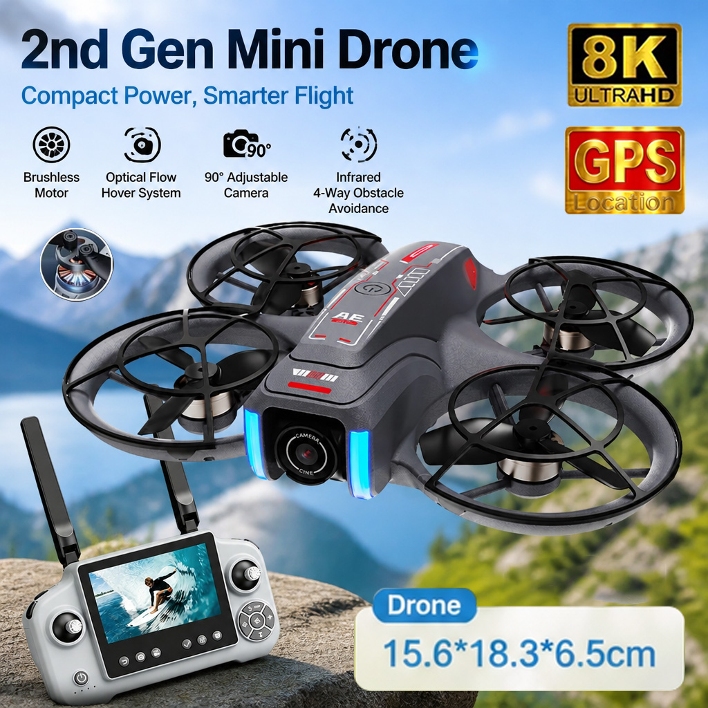Drone Camera Night Vision - طائرة بدون طيار AE21 GPS جديدة