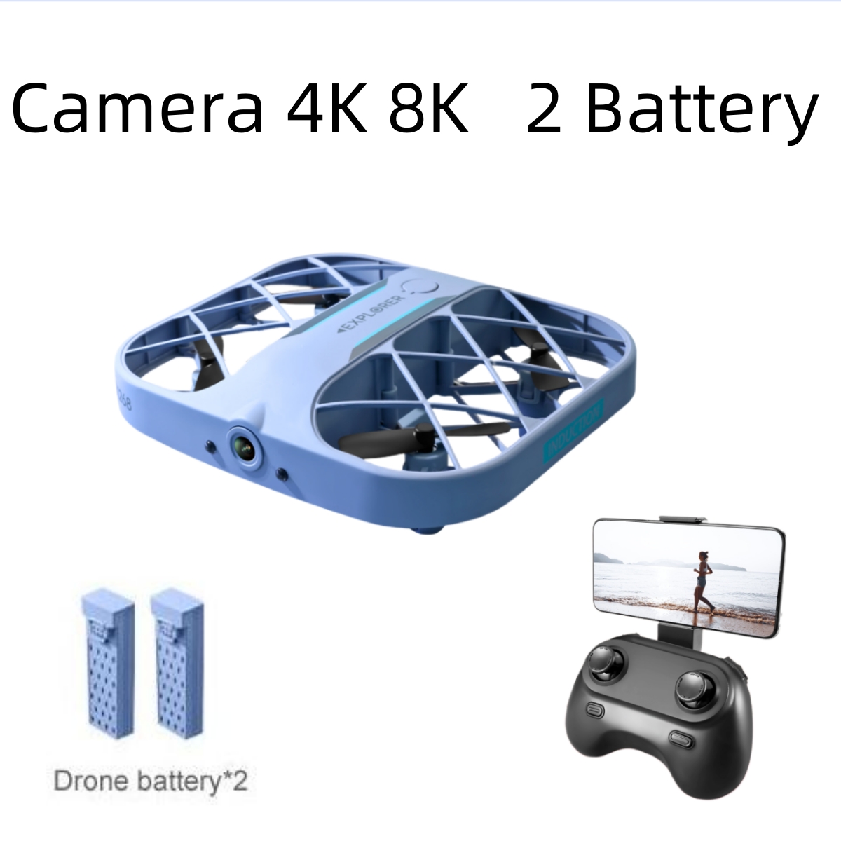 Drone Camera Hd - طائرة JJRC H107 FPV RC بدون