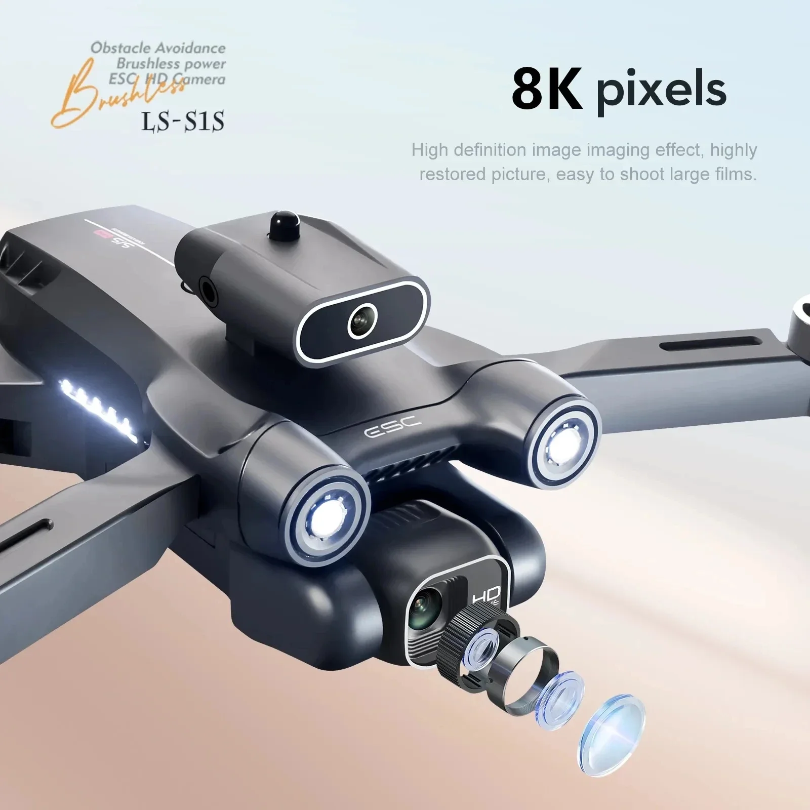 طائرة بدون طيار احترافية بدون  - مراجعة Drone Camera Hd وسعره