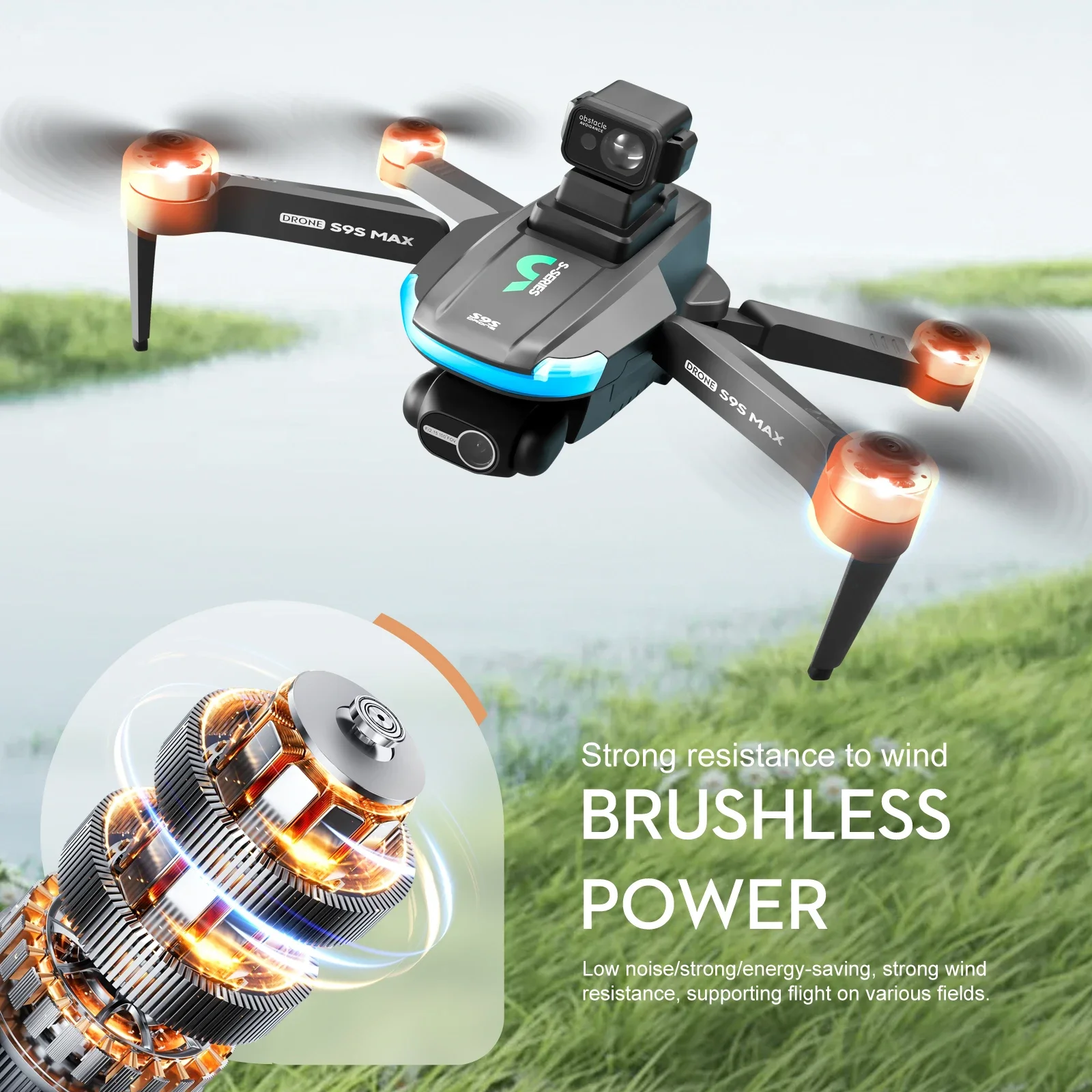 جديد S9S ماكس طائرة صغيرة بدون - مراجعة Drone Camera Hd وسعره