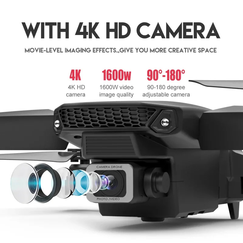 طائرة بدون طيار E88 ProIntelli - مراجعة Drone Camera Night Vision وسعره