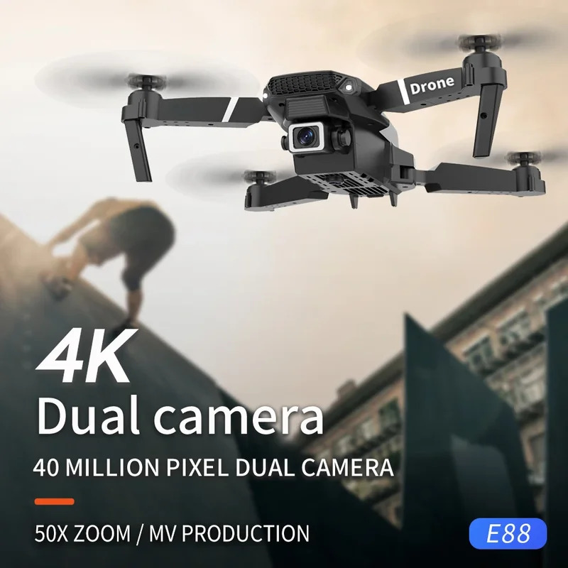 طائرة بدون طيار E88 ProIntelli - مراجعة Drone Camera Night Vision وسعره
