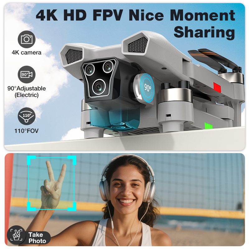 طائرة بدون طيار L017 Pro جديدة - مراجعة Drone Camera With Gimbal وسعره